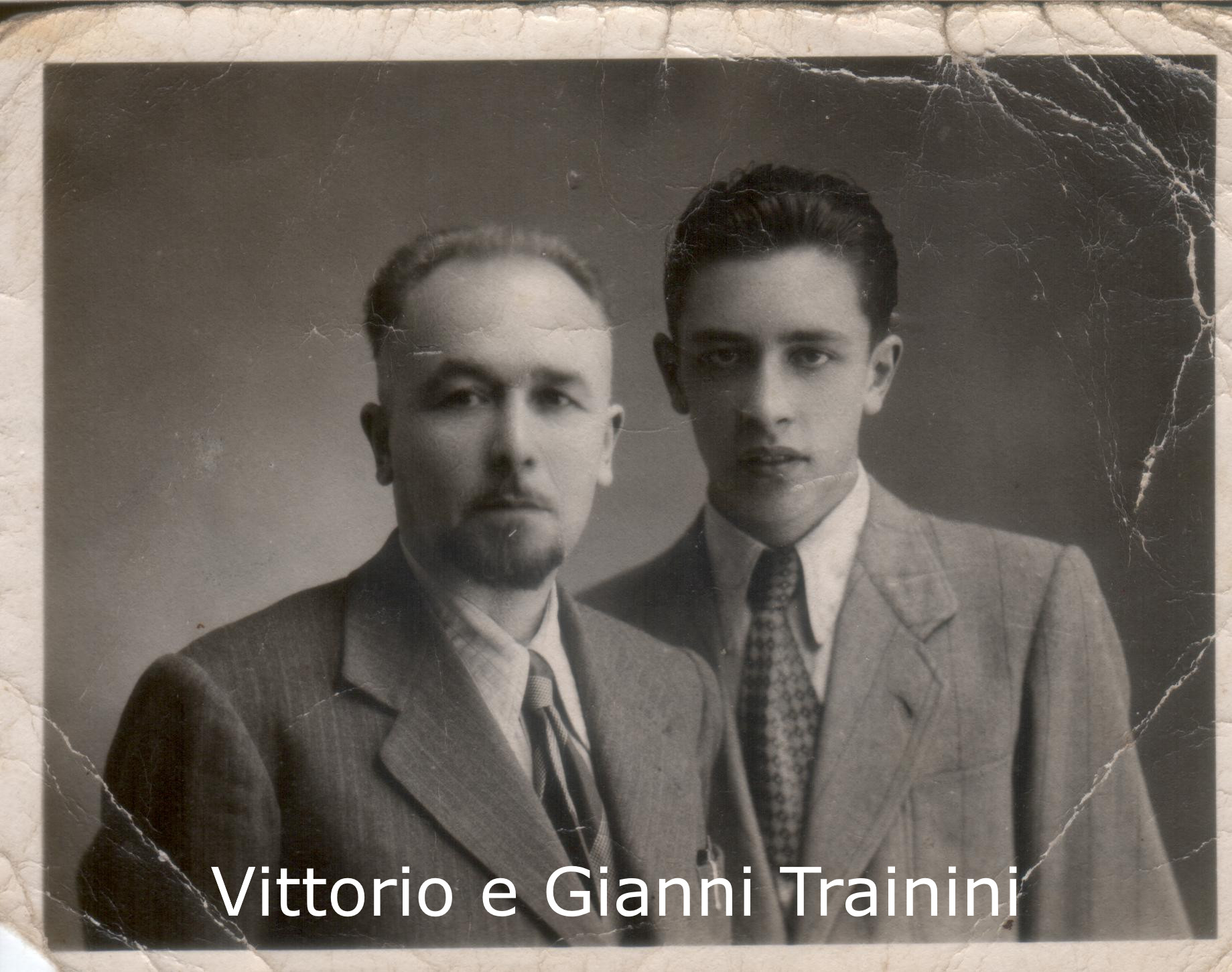 Gianni Trainini con Vittorio Trainini